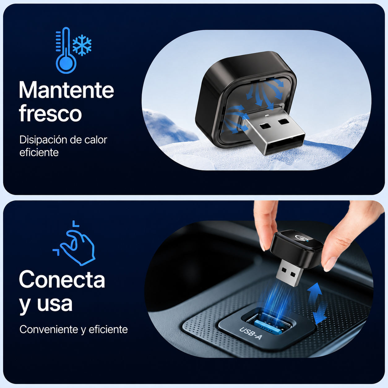 Adaptador CarPlay y Android Auto Inalámbrico Mini