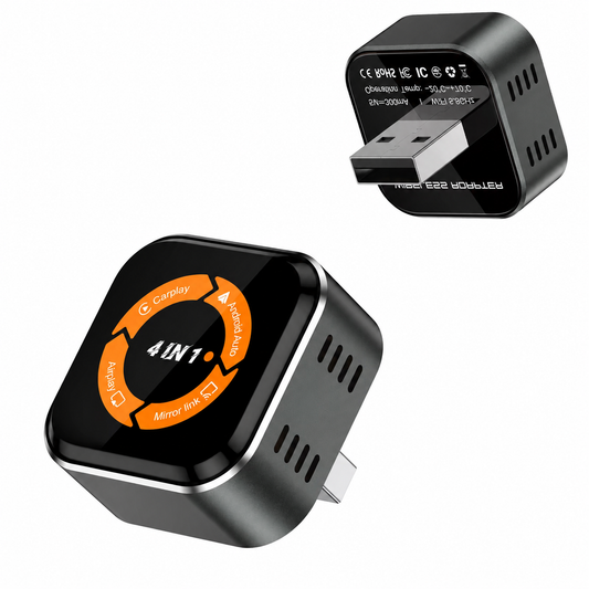 Adaptador 4 en 1 CarPlay, Android Auto, AirPlay y Android Mirror