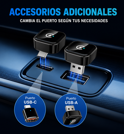 Adaptador CarPlay y Android Auto Inalámbrico Mini